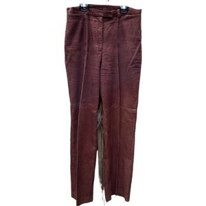 Vintage Wide Leg Corduroy Chocolate Brown Pants 10
